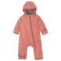 Salopette zippée bébé en laine mérinos bio – Disana - Couleur rose