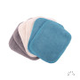 Lot de 6 lingettes lavables Bio couleurs assorties