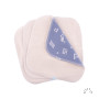 Lot de 3 lingettes nettoyantes lavables coton bio - Popolini - Motif Ferme