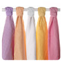 Lot de 5 langes Cotton Biologique colorées - XKKO