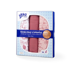 Lot de 5 langes Cotton Biologique colorées - XKKO