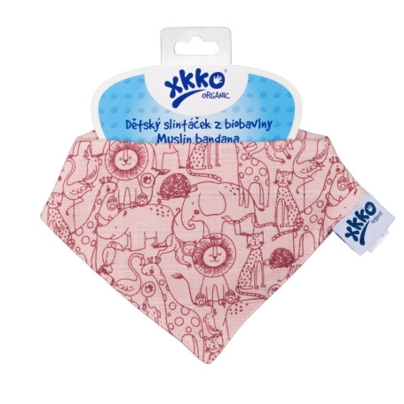 Bavoir bébé en mousseline de coton bio - XKKO