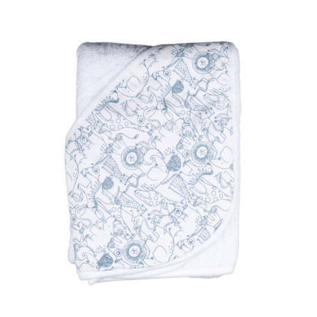 Cape de bain bébé poncho coton bio - XKKO