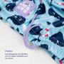 Kit complet de Baignade - Motif Baleines