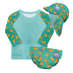 Kit complet de Baignade - Motif Baleines