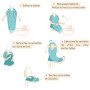 Serviette de bain bébé tablier cocoon - Neobulle