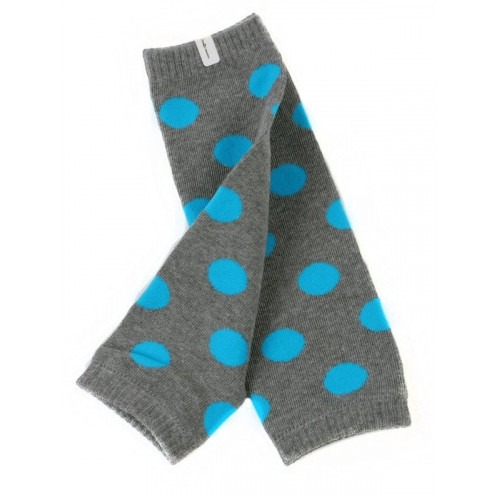 Jambières gris / pois bleu Jambières gris / pois bleu