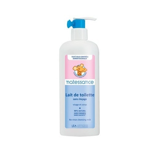 Lait de toilette sans rinçage Bebe Naturel 400 ml Lait de toilette sans rinçage Bebe Naturel 400 ml