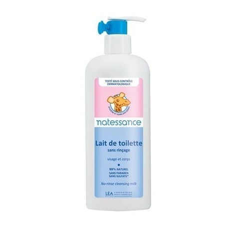 Lait de toilette sans rinçage Bebe Naturel 400 ml