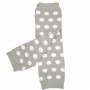 Babylegs Gris pois blanc