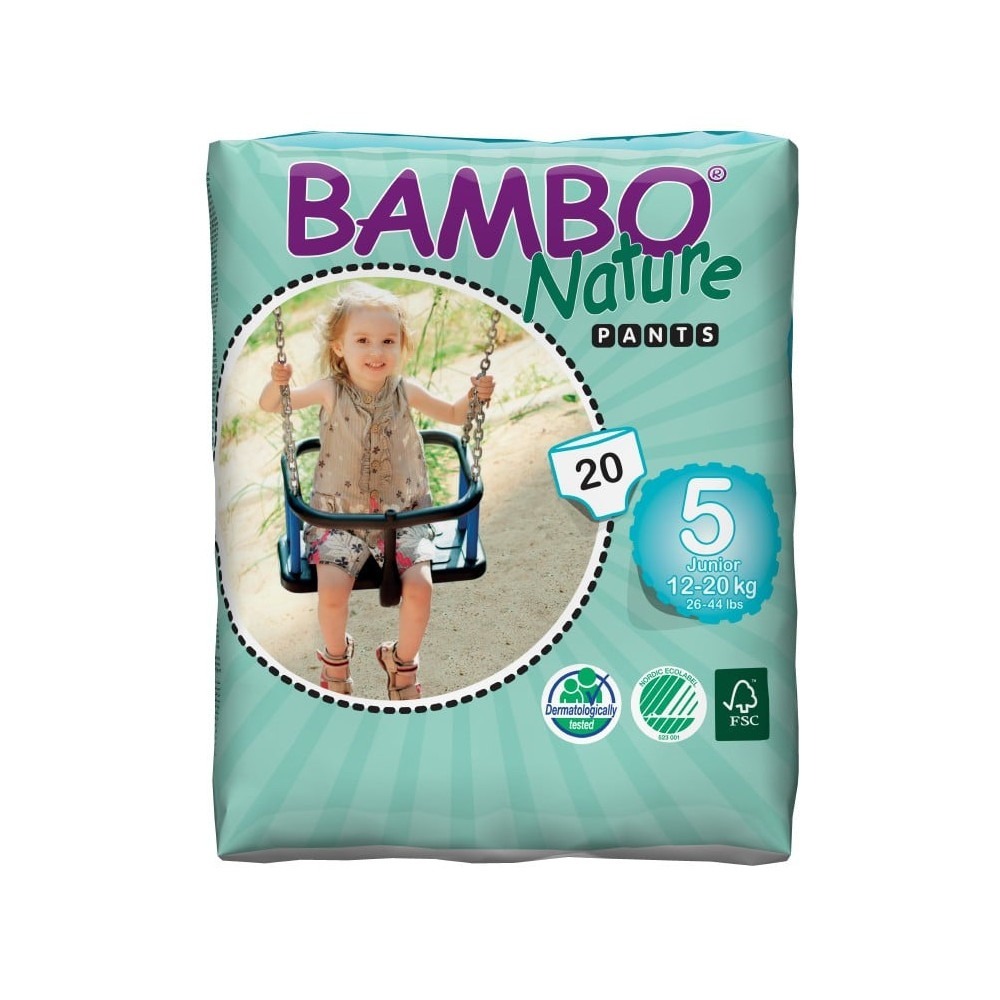 Couches Bambo Nature Culotte d'apprentissage Taille 4 (7-14kg