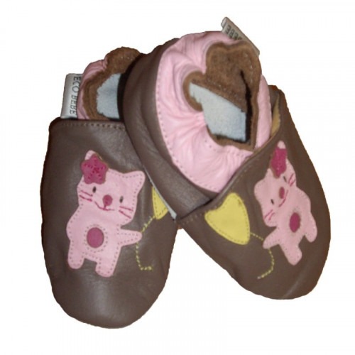 Chaussons cuir souple Chat Chaussons cuir souple Chat