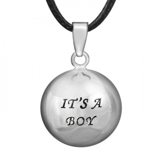 Bola de Grossesse argent Boy Bola de Grossesse argent Boy