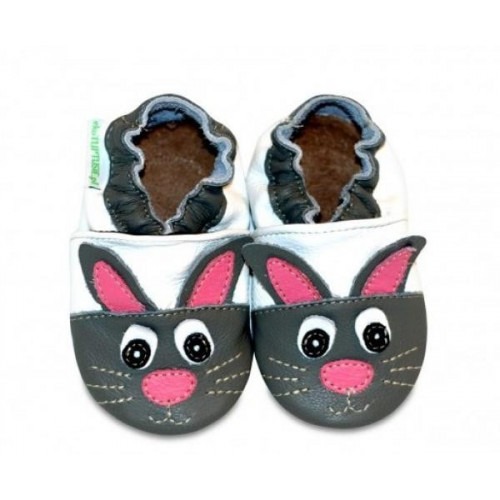 Chaussons cuir souple Hare Chaussons cuir souple Hare