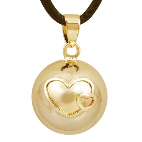 Bola de Grossesse double coeur doré Bola de Grossesse double coeur doré