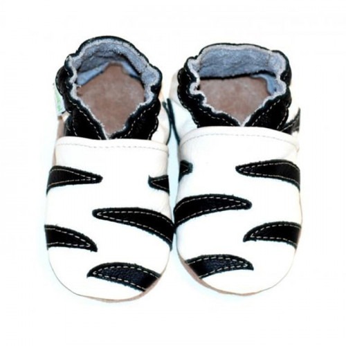 Chaussons cuir souple Zebre Chaussons cuir souple Zebre