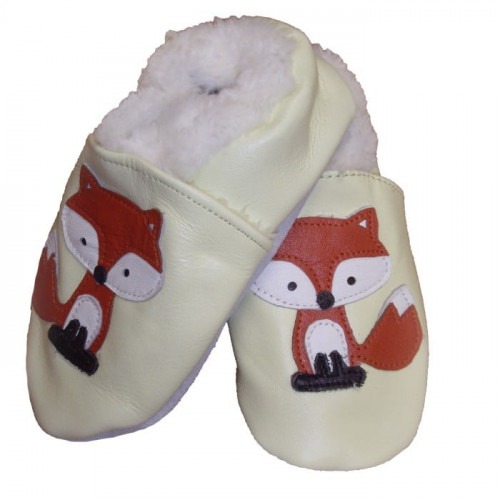 Chaussons cuir souple Fourrés Renard Chaussons cuir souple Fourrés Renard