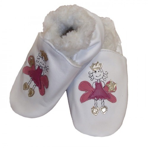 Chaussons cuir souple Fourrés Princesse Chaussons cuir souple Fourrés Princesse