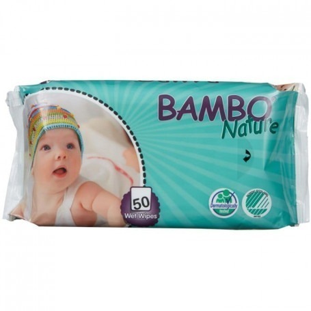 Paquet de 50 lingettes Bambo nature