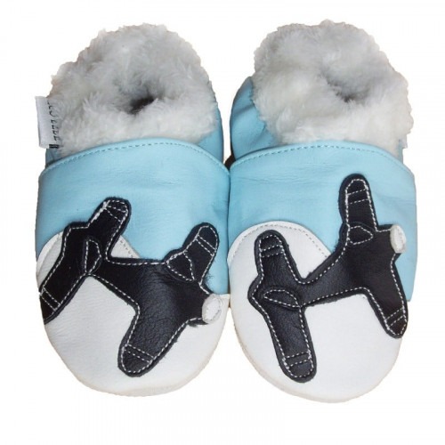 Chaussons cuir souple Fourrés avion Chaussons cuir souple Fourrés avion