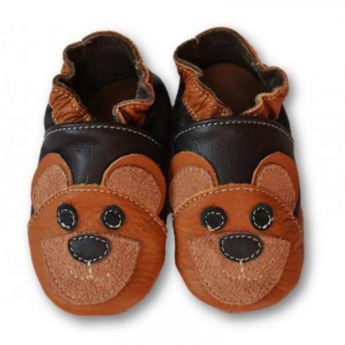 Chaussons cuir souple Bear Chaussons cuir souple Bear