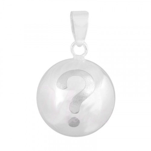 Bola de Grossesse point d'interrogation argent Bola de Grossesse point d'interrogation argent