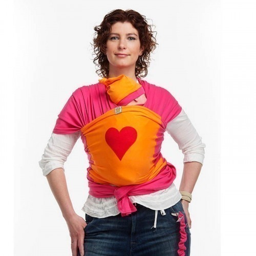 Echarpe de portage BYKAY 4,6m Orange/Fuschia Echarpe de portage BYKAY 4,6m Orange/Fuschia