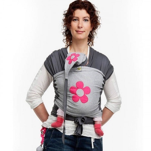 Echarpe de Portage 4,6m BYKAY rose Echarpe de Portage 4,6m BYKAY rose