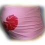 Bandeau de grossesse bébé rose TU