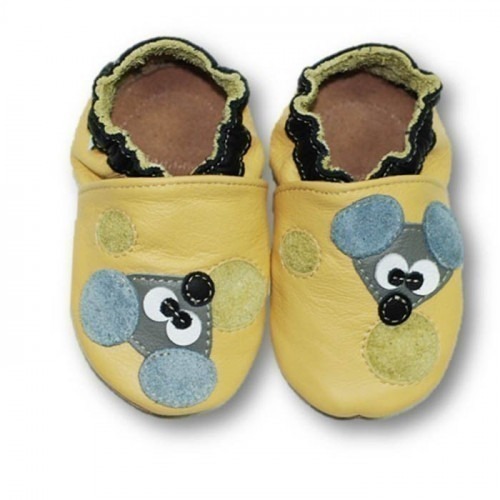 Chaussons cuir souple Mouse Chaussons cuir souple Mouse