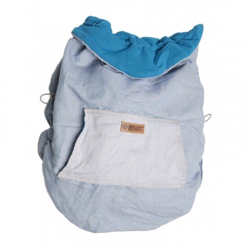 Couverture de portage reversible Turquoise / denim clair Couverture de portage reversible Turquoise / denim clair