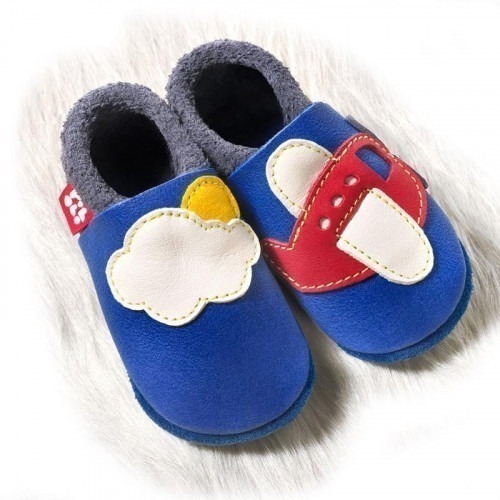Chaussons cuir souple Aeroplane Chaussons cuir souple Aeroplane