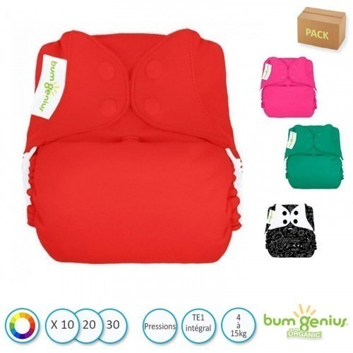 Pack couches TE1 BumGenius Bio Pack couches TE1 BumGenius Bio