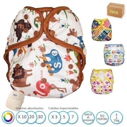 Pack complet couches bambinex Pack complet couches bambinex