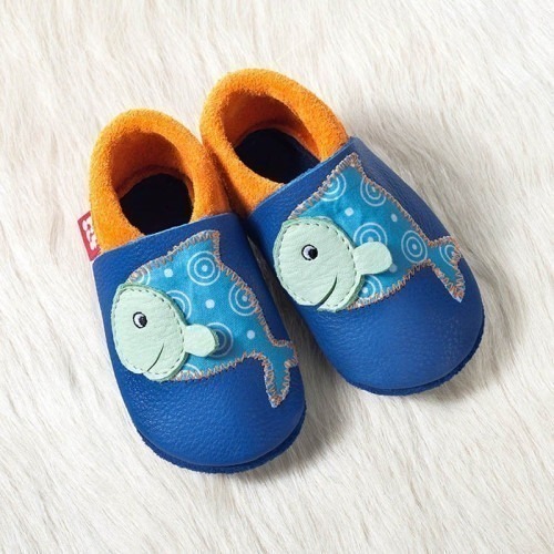 Chausson cuir pololo fish Chausson cuir pololo fish