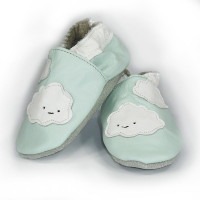 chausson en cuire souple bebe