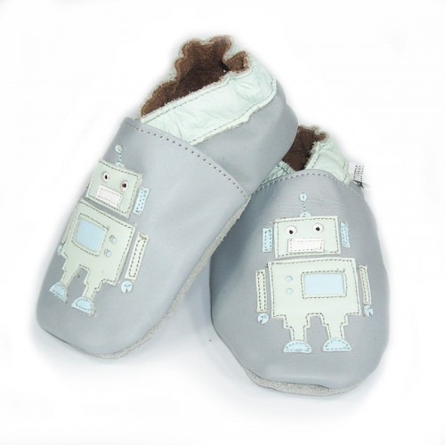 Chaussons cuir souple robot Chaussons cuir souple robot