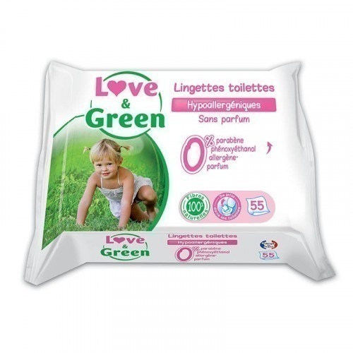 Lingettes toilettes love and green Lingettes toilettes love and green