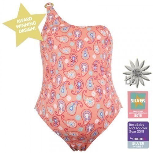 Maillot maternité asymétrique rose Maillot maternité asymétrique rose