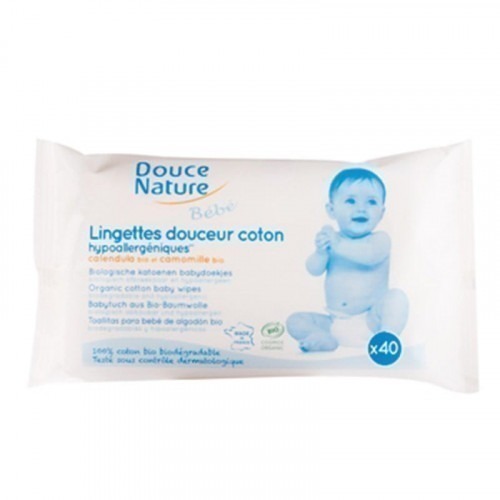 Paquet de 40 lingettes douceur coton Paquet de 40 lingettes douceur coton