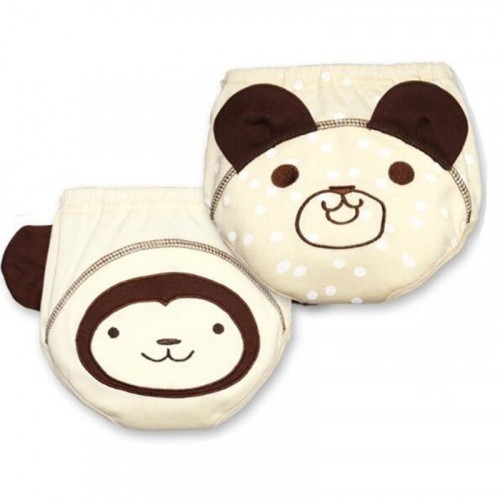 Lot de 2 culottes d'apprentissage Singe/Ourson Lot de 2 culottes d'apprentissage Singe/Ourson