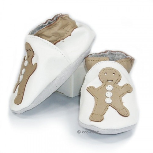 Chaussons cuir souple Biscuit Chaussons cuir souple Biscuit
