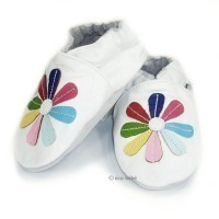 chausson cuir souple bebe fille