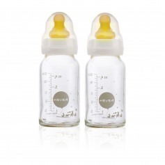 Lot de 2 biberons verre 3/24 mois - 120 ml
