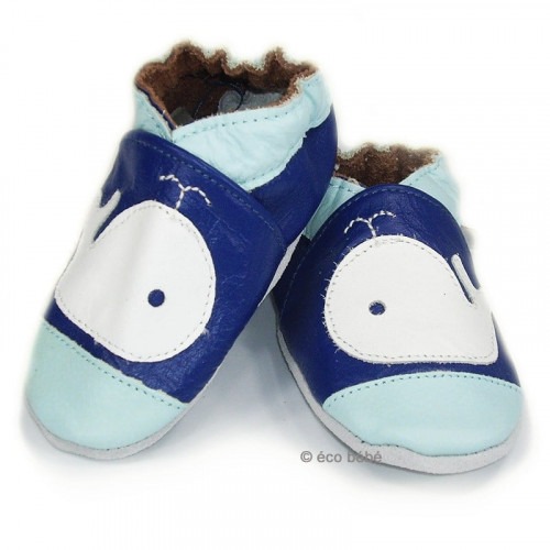 Chaussons cuir souple baleine Chaussons cuir souple baleine