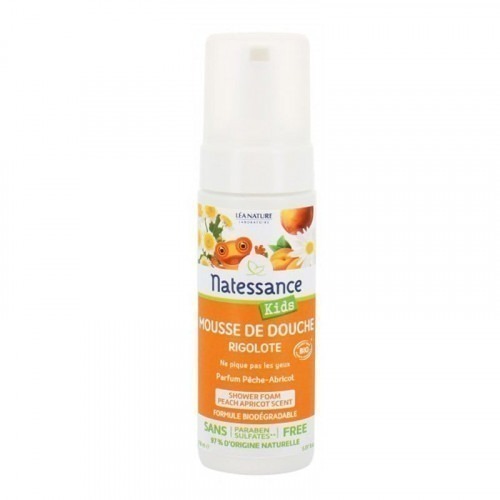 Mousse de douche rigolote pêche abricot Mousse de douche rigolote pêche abricot