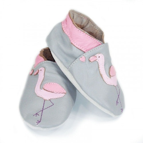 Chausson cuir souple Flamand Rose Chausson cuir souple Flamand Rose