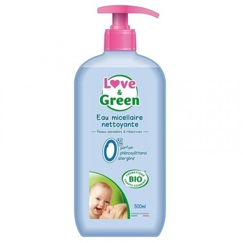 Eau micellaire nettoyante Bio Love & Green 500ml Eau micellaire nettoyante Bio Love & Green 500ml