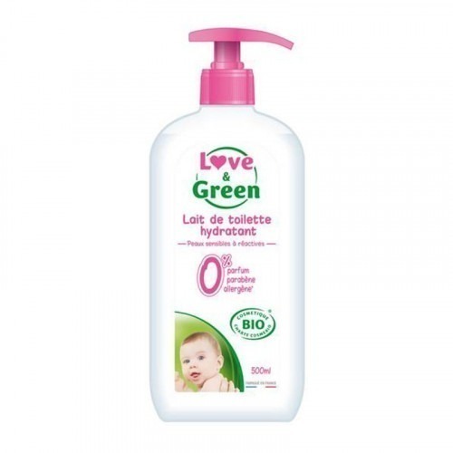 Lait de toilette love and green 500ml Lait de toilette love and green 500ml