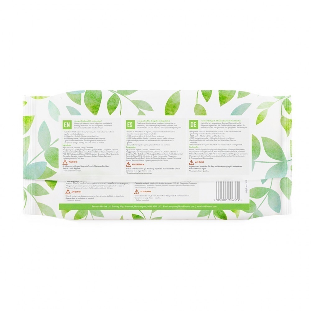 Mio wipes lingette miowipes de bambinomio